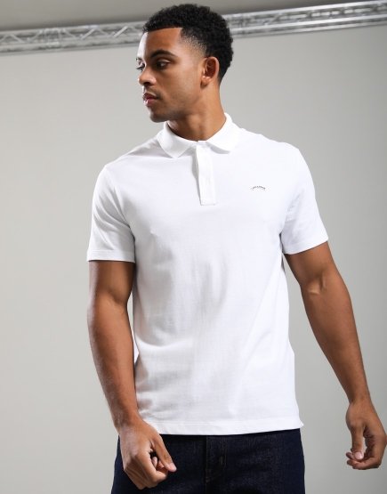 Paul & Shark Fine Piquet Cotton Polo Shirt With Logo White