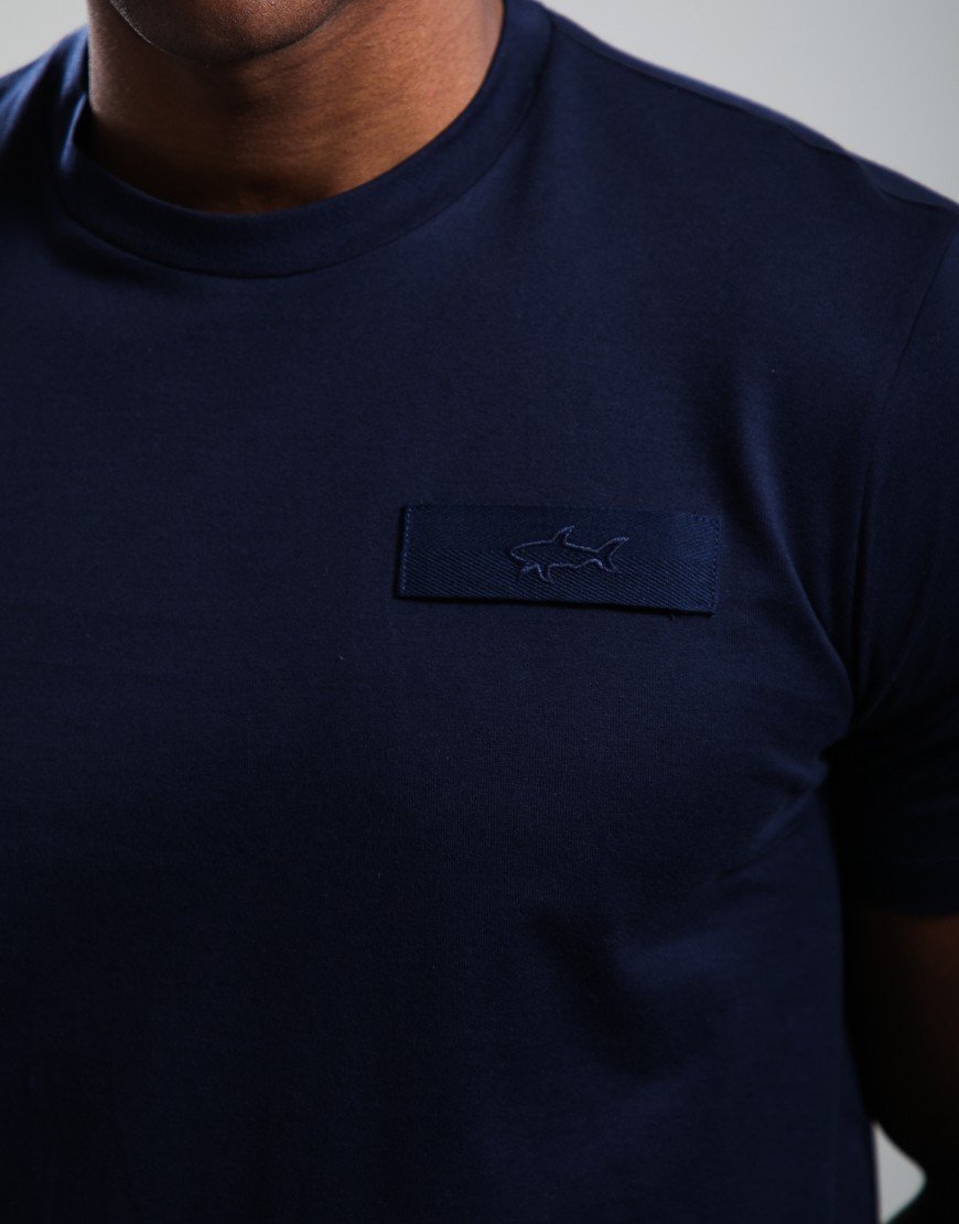 Paul & Shark Heavy Jersey Cotton Tab T-Shirt Navy