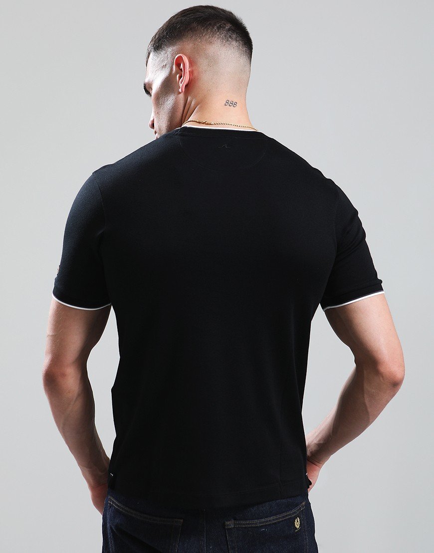 Paul & Shark Interlock Cotton T-Shirt Black