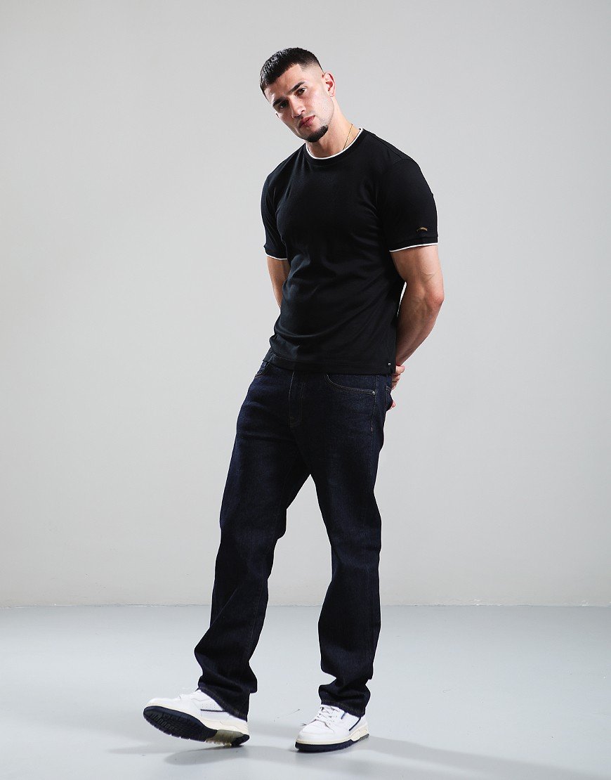 Paul & Shark Interlock Cotton T-Shirt Black