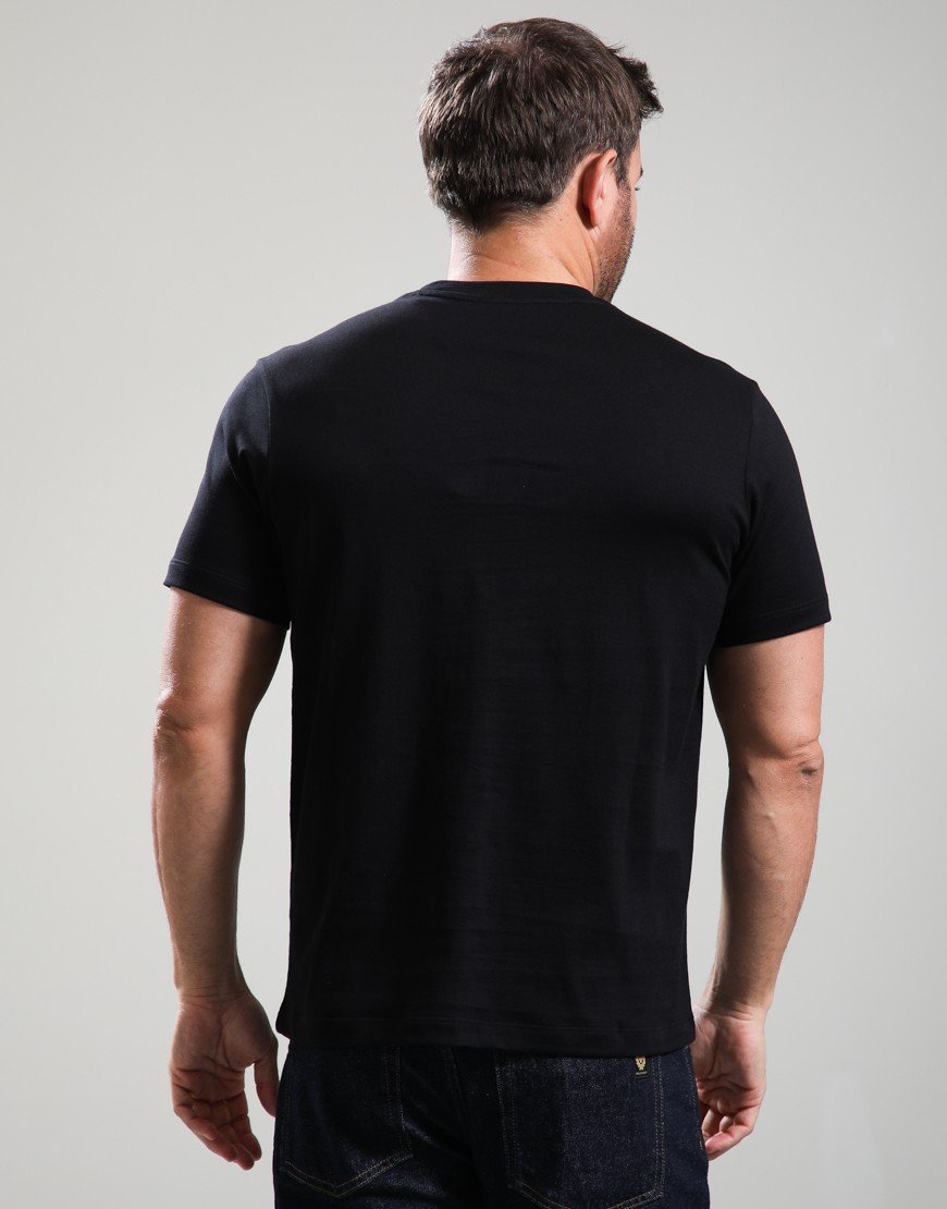 Paul & Shark Lightweight Cotton Jersey Centre Logo T-Shirt Black