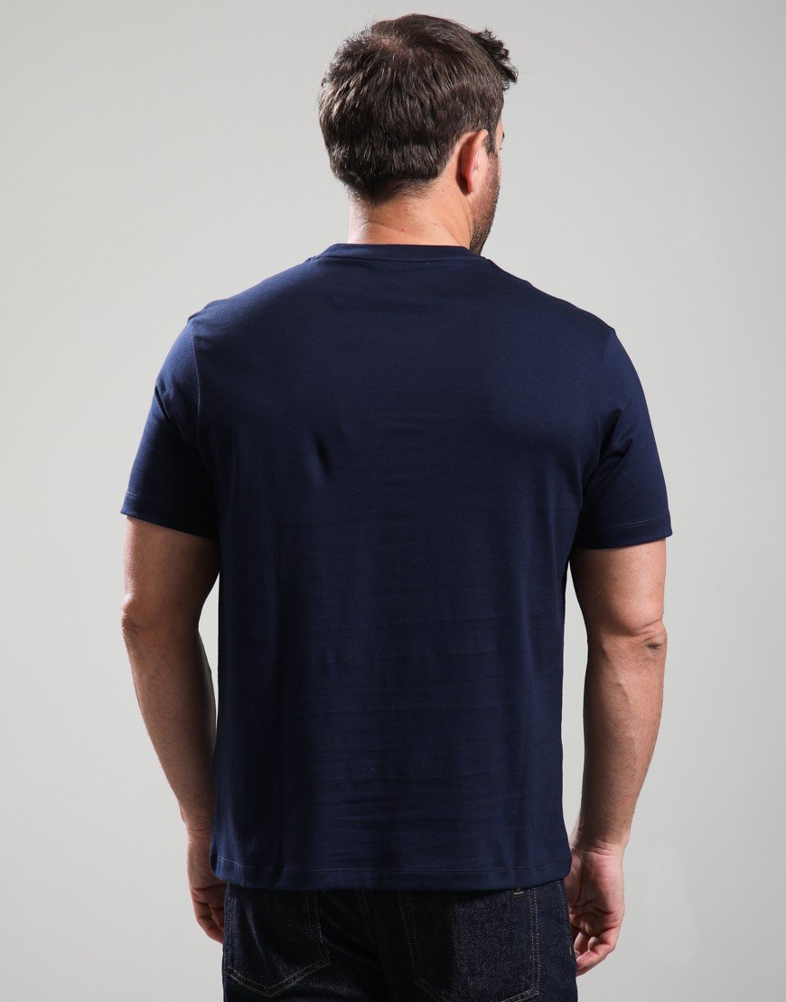 Paul & Shark Lightweight Cotton Jersey Large Logo T-Shirt Navy