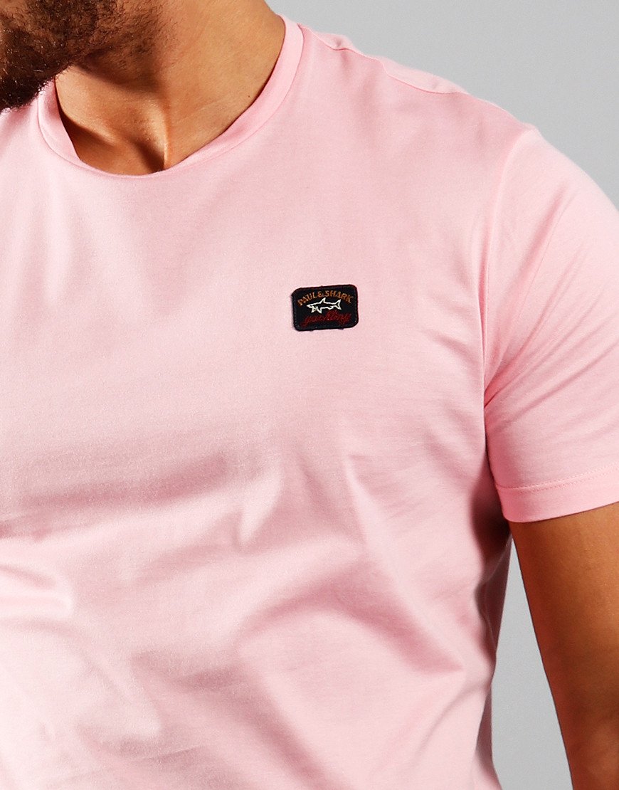 Pink paul and shark t shirt Clearance