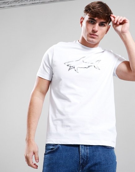 Paul & Shark Printed Shark T-Shirt White