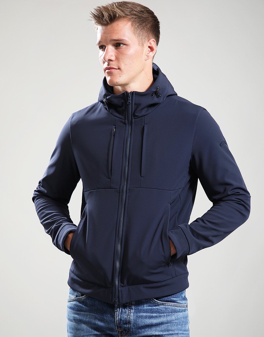Paul & Shark Re-Shark Shell Hooded Jacket Navy