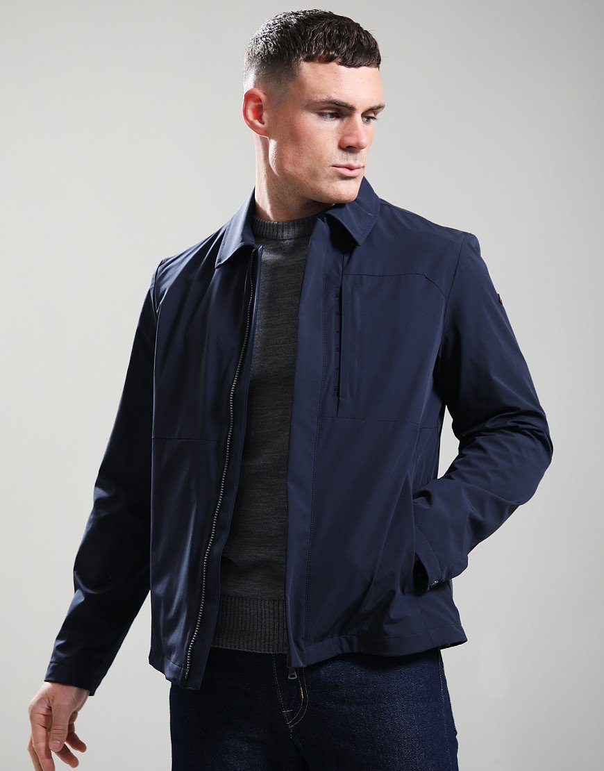 Paul & Shark Shacket Tape Overshirt Navy