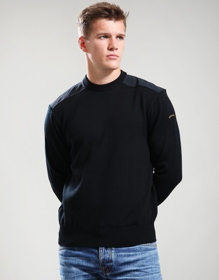 Paul & Shark Soft Cool Touch Crew Knit Black