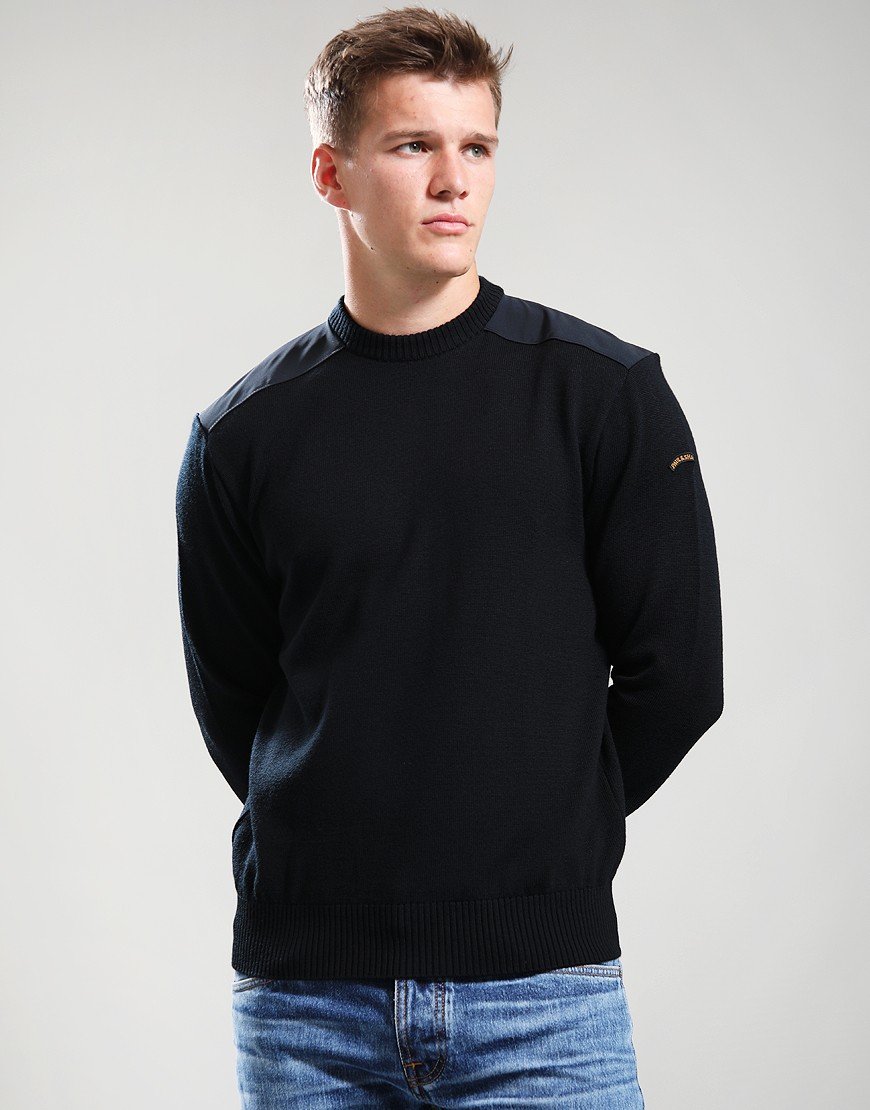 Paul & Shark Soft Cool Touch Crew Knit Black