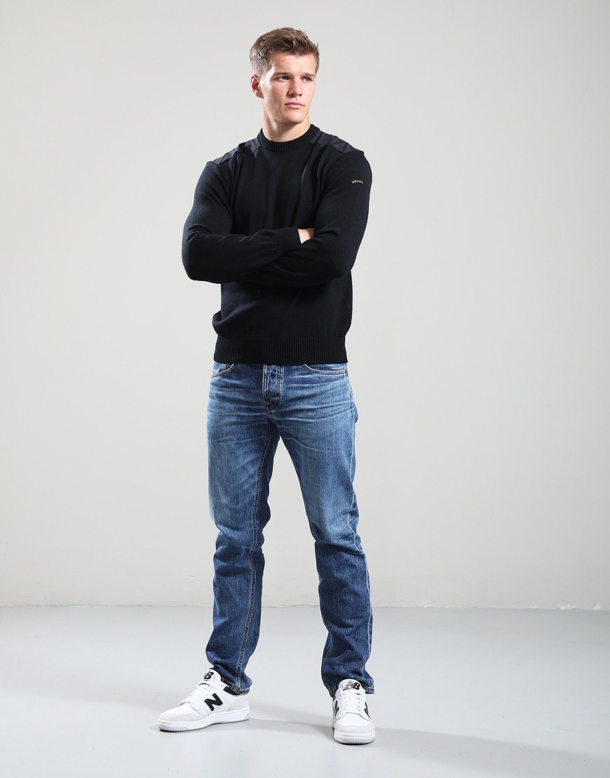 Paul & Shark Soft Cool Touch Crew Knit Black
