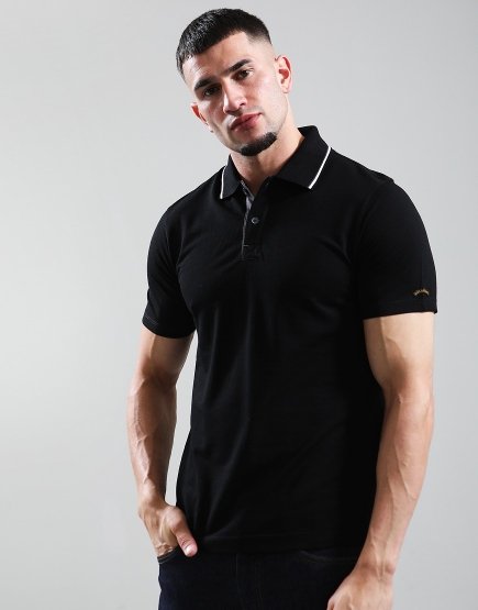 Paul & Shark Soft Pique Polo Shirt Black