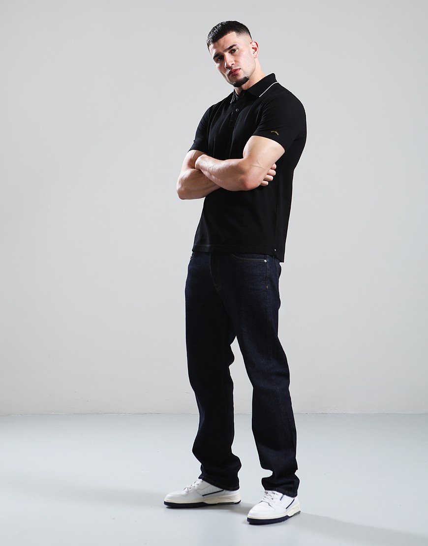 Paul & Shark Soft Pique Polo Shirt Black