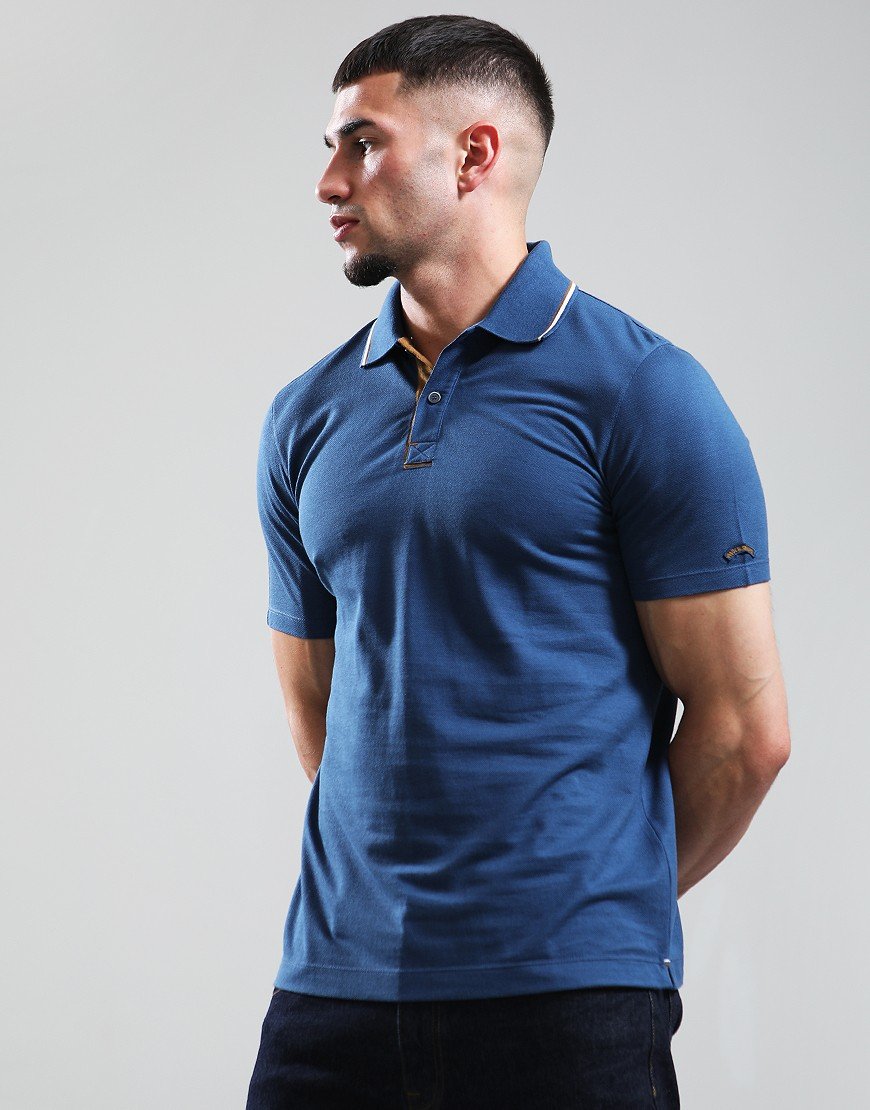Paul & Shark Soft Pique Polo Shirt Blue
