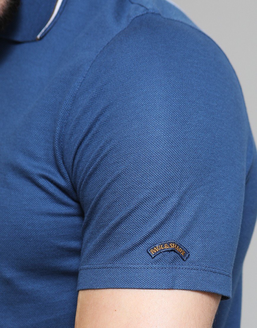Paul & Shark Soft Pique Polo Shirt Blue