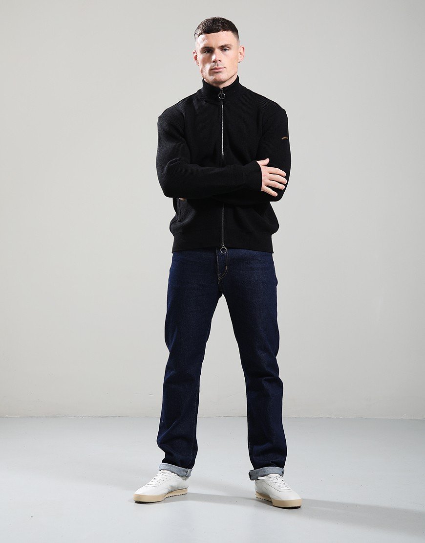 Paul & Shark Tech Wool Full Zip Knit Black