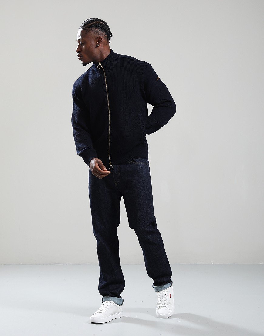 Paul & Shark Tech Wool Full Zip Knit Navy