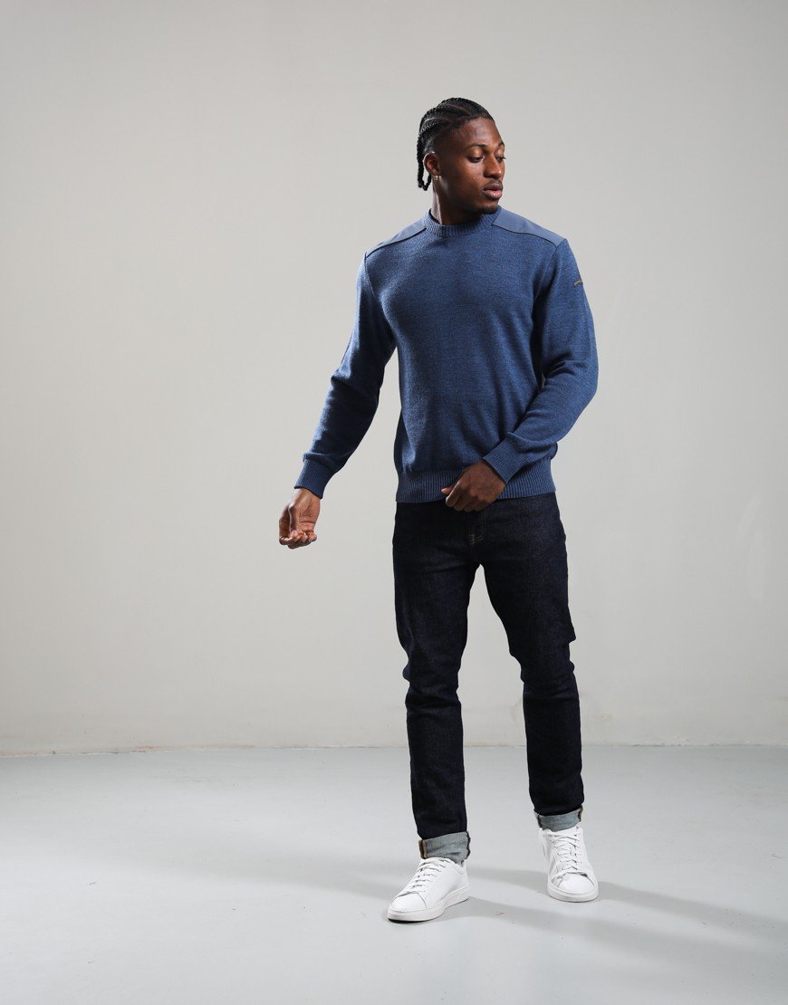 Paul & Shark Tech Wool Knit Crew Indigo