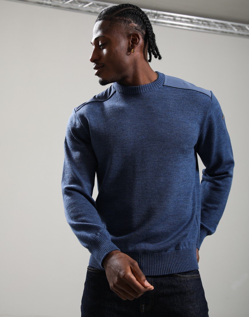 Paul & Shark Tech Wool Knit Crew Indigo