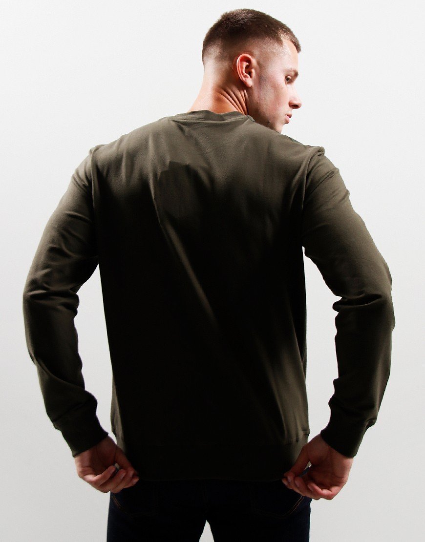 Paul & Shark Typhoon Pocket Crew Sweat Military Green