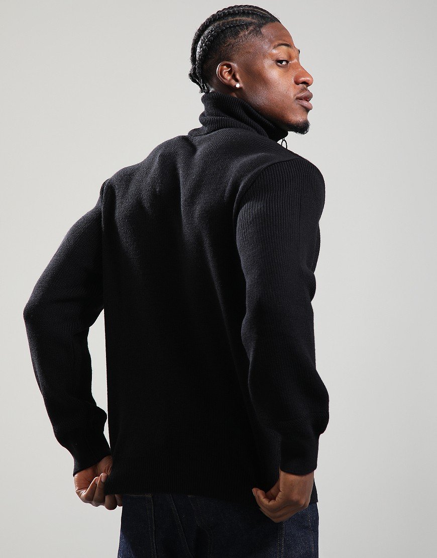Paul & Shark Wool Half Zip Sweater Black