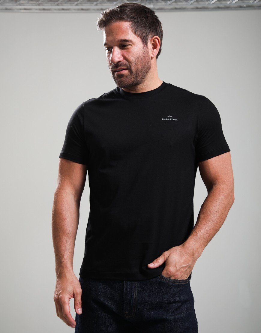 Paul & Shark XSoft Cotton Blend Jersey T-Shirt Black