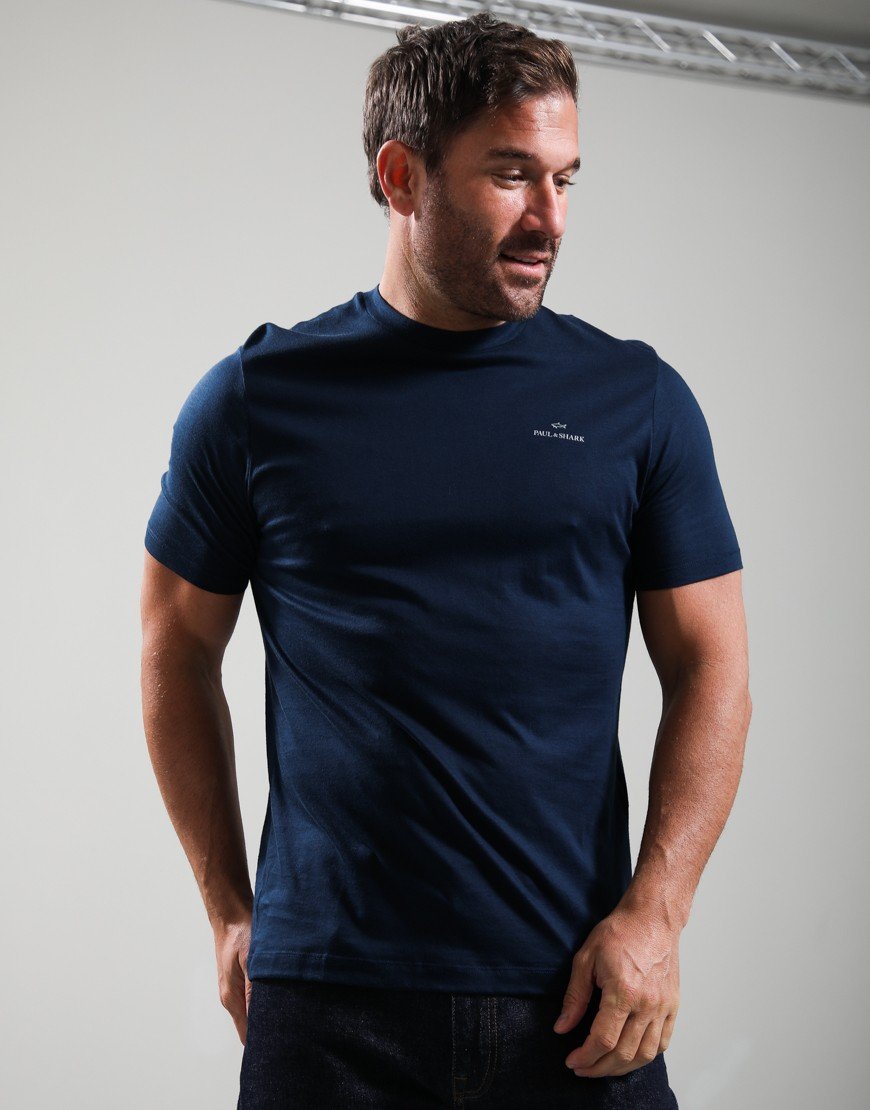 Paul & Shark XSoft Cotton Blend Jersey T-Shirt Navy