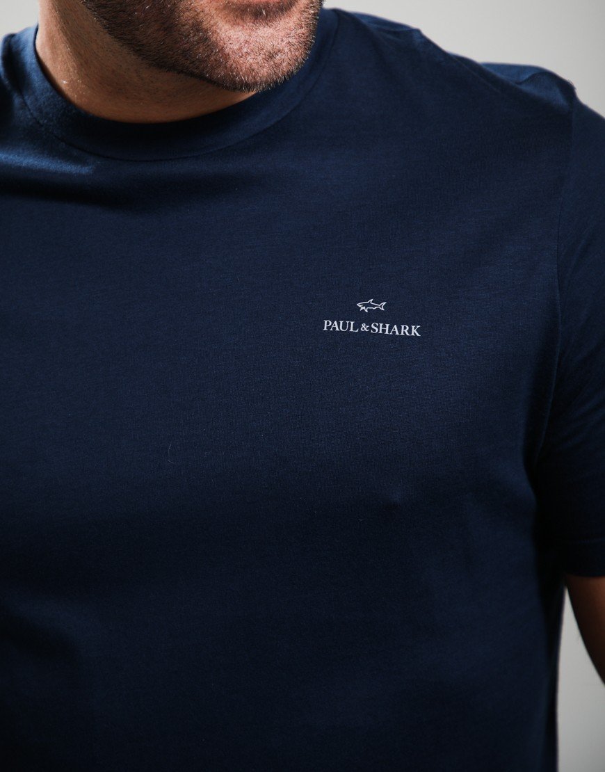 Paul & Shark XSoft Cotton Blend Jersey T-Shirt Navy
