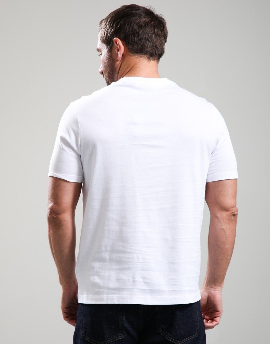 Paul & Shark Lightweight Cotton Jersey Printed Small Centre Logo T-Shirt White