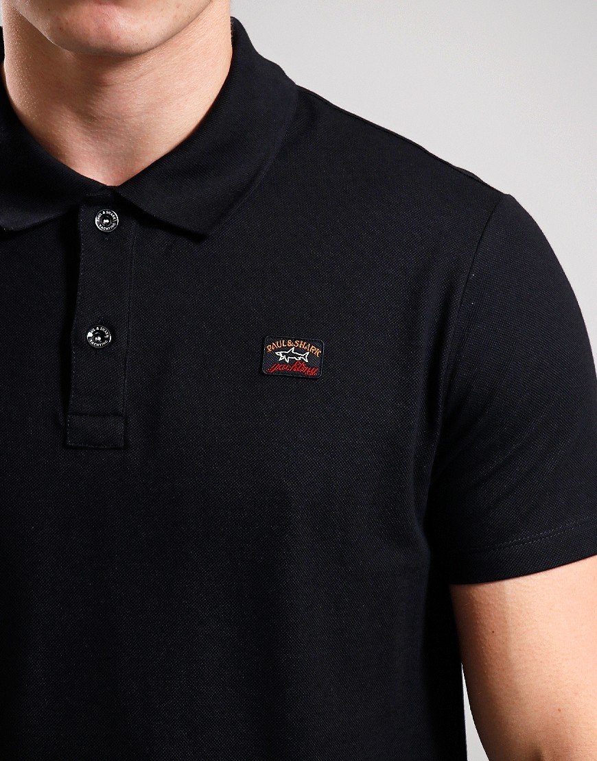 Paul Shark Basic Polo Shirt Black Terraces Menswear Paul Shark Basic Polo Shirt Black Terraces Menswear