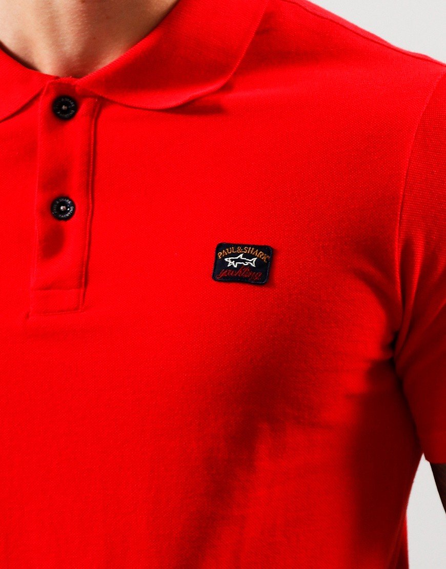 Paul Shark Basic Polo Shirt Red Terraces Menswear Paul Shark Basic Polo Shirt Red Terraces Menswear