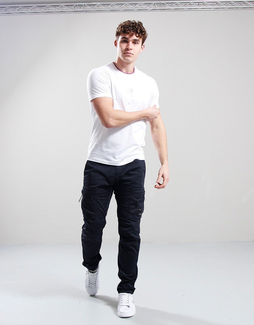 Paul & Shark Central Logo Jersey T-Shirt White
