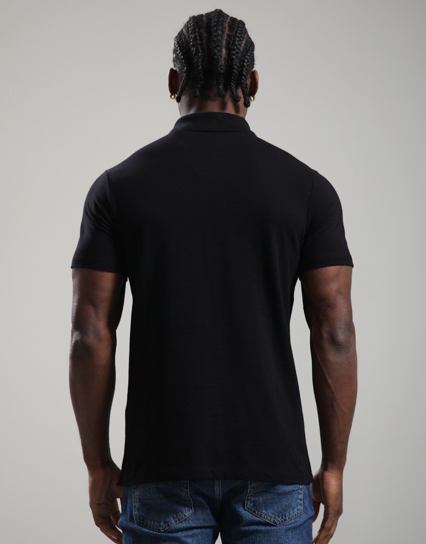 Paul & Shark Fine Piquet Cotton Polo Shirt With Logo Black