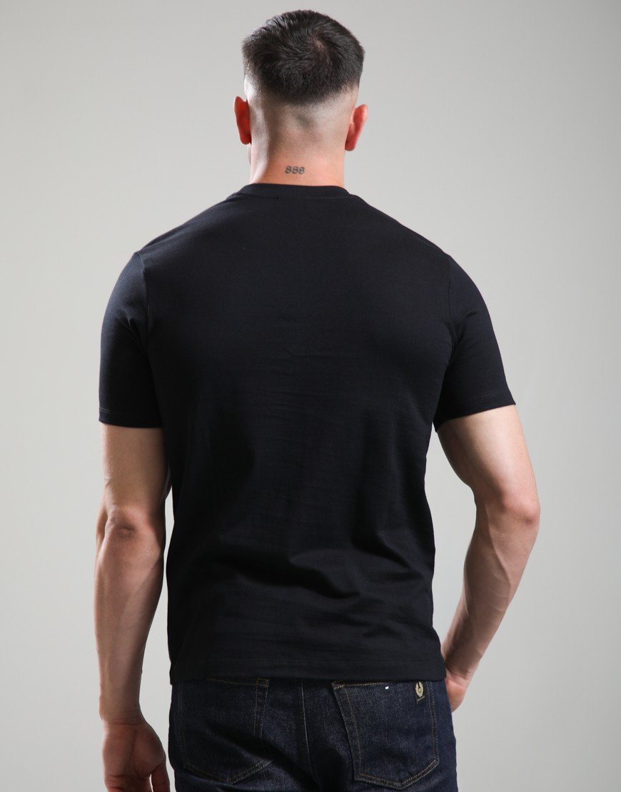 Paul & Shark Pure Cotton Jersey Logo T-Shirt Black