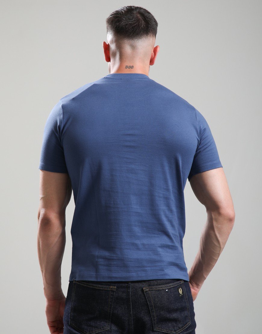 Paul & Shark Pure Cotton Jersey Logo T-Shirt Blue