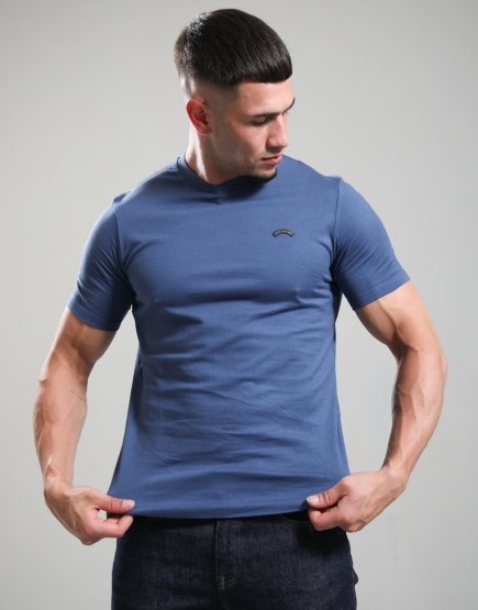 Paul & Shark Pure Cotton Jersey Logo T-Shirt Blue
