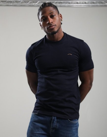 Paul & Shark Pure Cotton Jersey Logo T-Shirt Navy