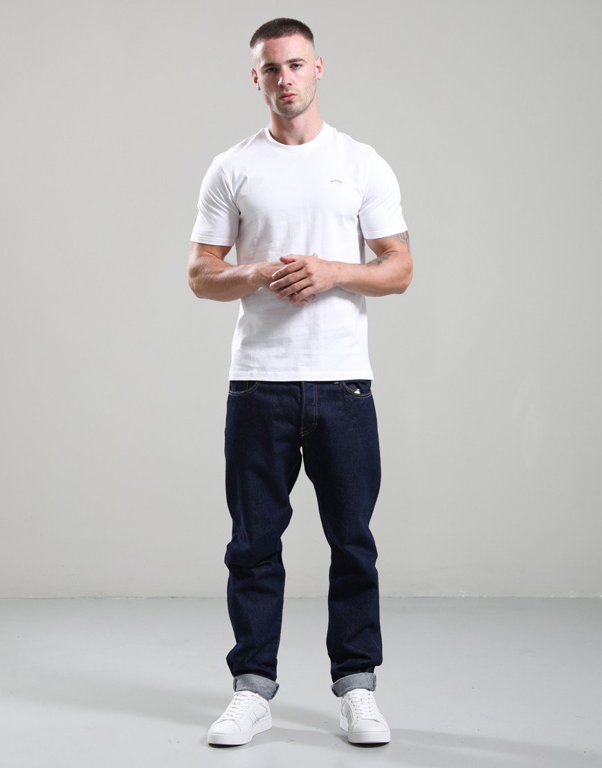 Paul & Shark Pure Cotton Jersey Logo T-Shirt White