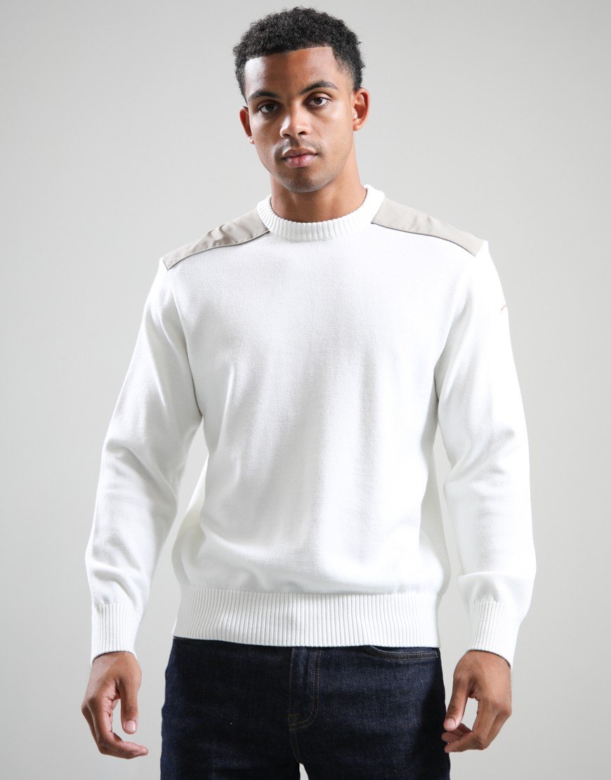 Paul & Shark Tech Wool Crew Knit Cream