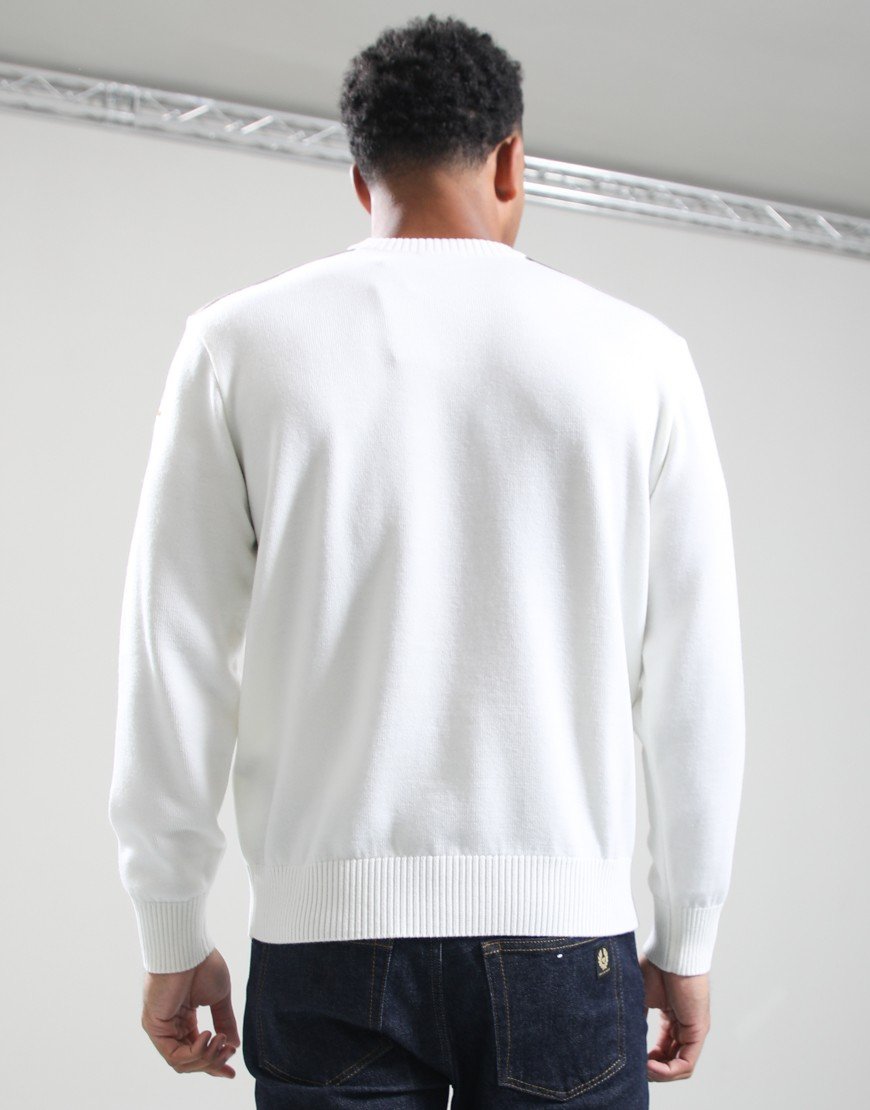 Paul & Shark Tech Wool Crew Knit Cream