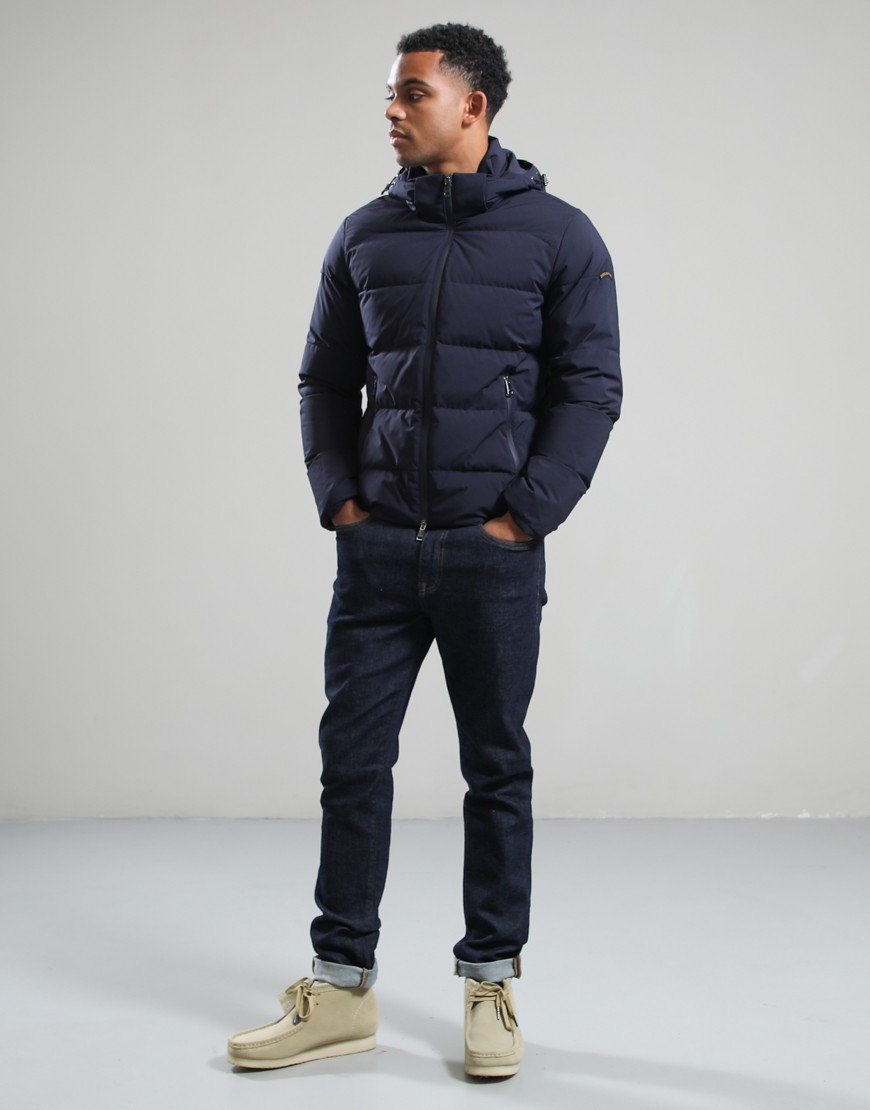 Paul & Shark Typhoon Platinum Down Jacket Navy