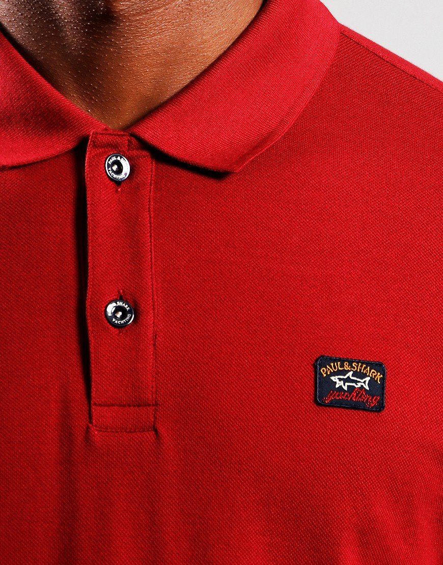Paul Shark Long Sleeved Basic Polo Shirt Dark Wine Terraces Menswear Paul Shark Long Sleeved Basic Polo Shirt Dark Wine Terraces Menswear