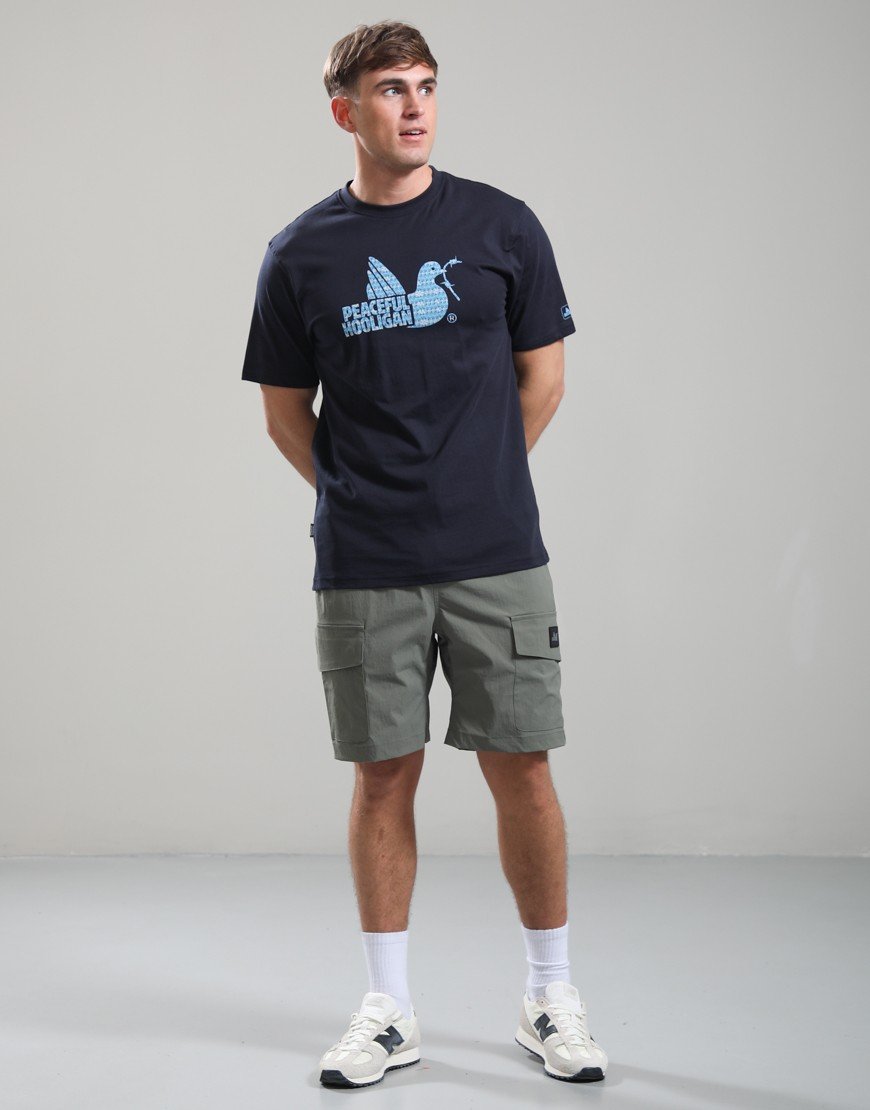 Peaceful Hooligan 90s Dove T-Shirt Navy