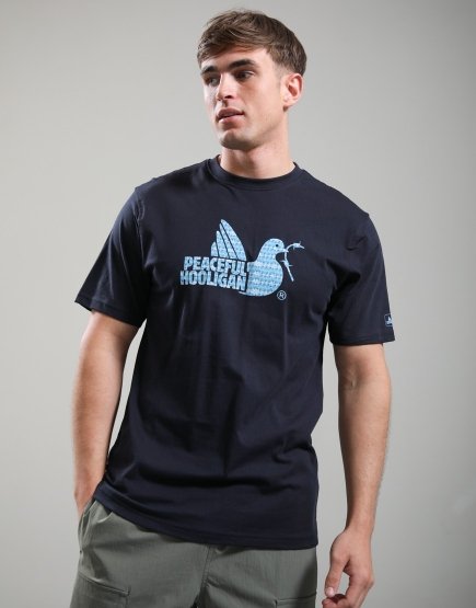 Peaceful Hooligan 90s Dove T-Shirt Navy