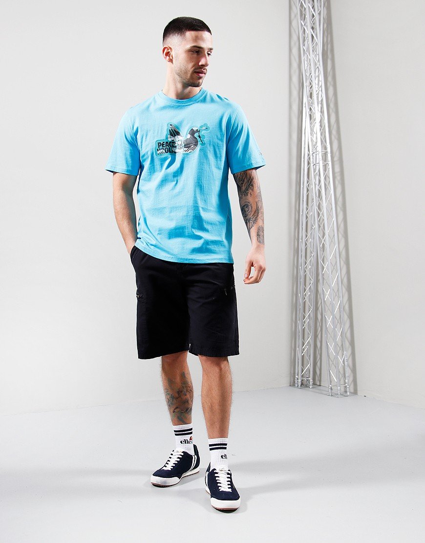 Peaceful Hooligan DPM Dove T-Shirt Aqua