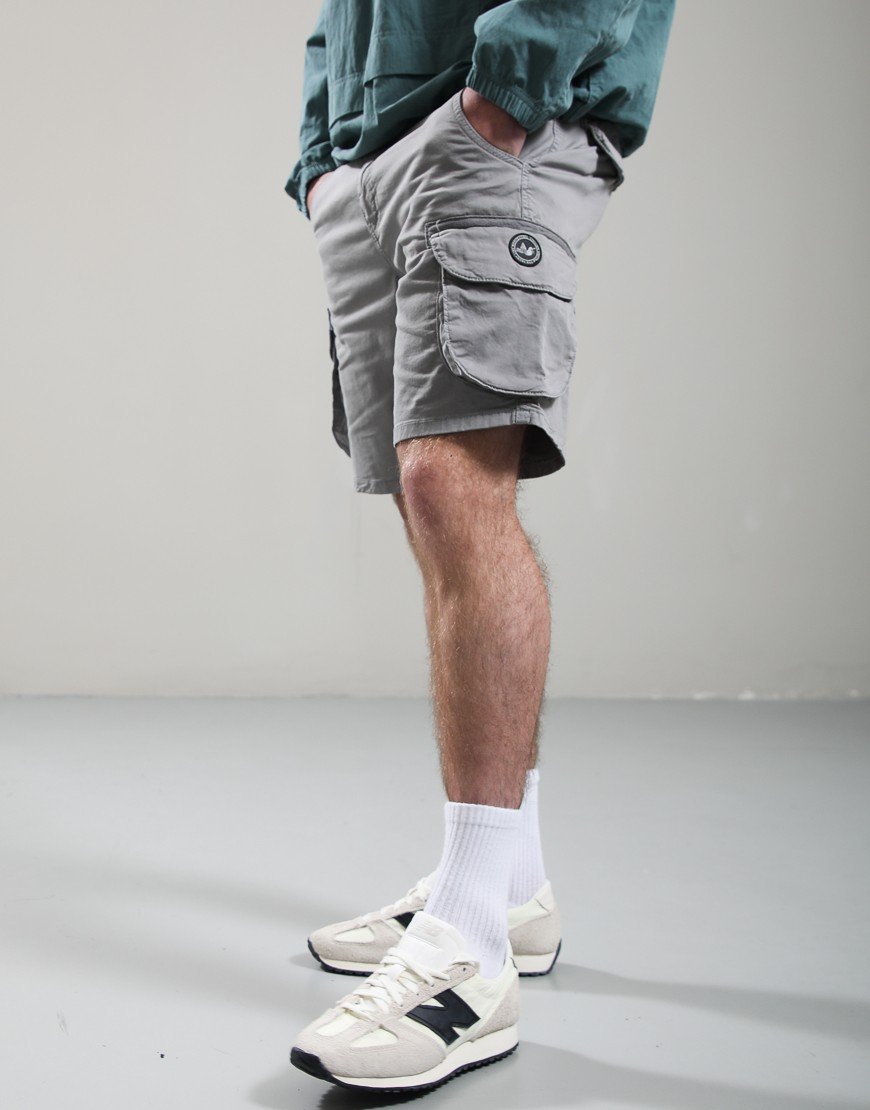 Peaceful Hooligan Bunker Cargo Shorts Griff Grey