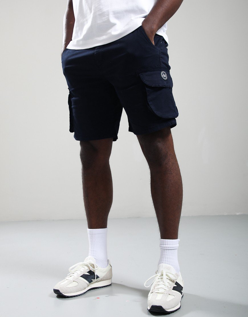 Peaceful Hooligan Bunker Cargo Shorts Navy