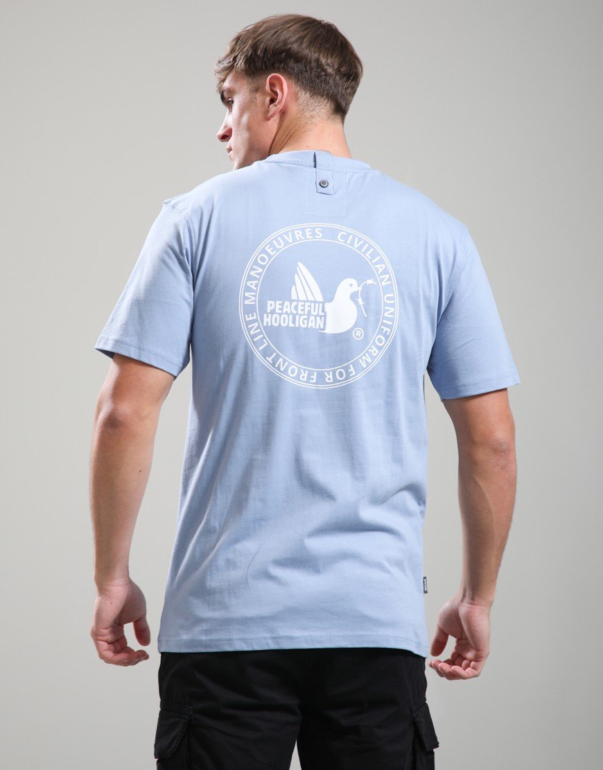 Peaceful Hooligan Civilian Uniform T-Shirt Rain Blue