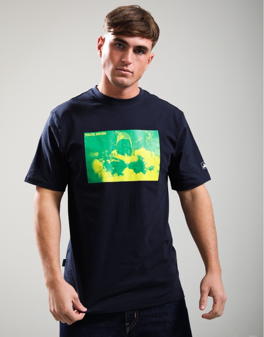 Peaceful Hooligan Cloud Cover T-Shirt Navy