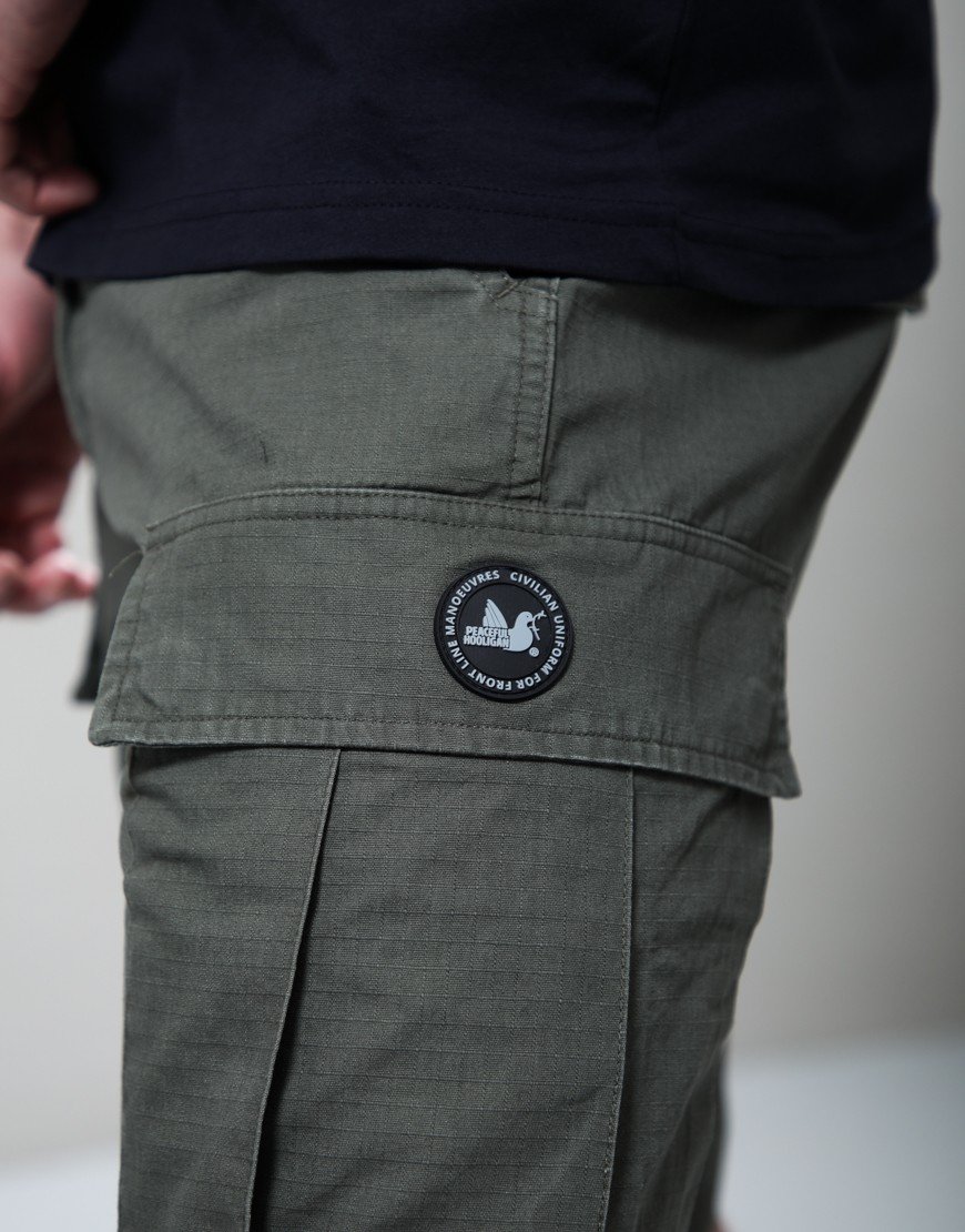 Peaceful Hooligan Container Shorts Olive