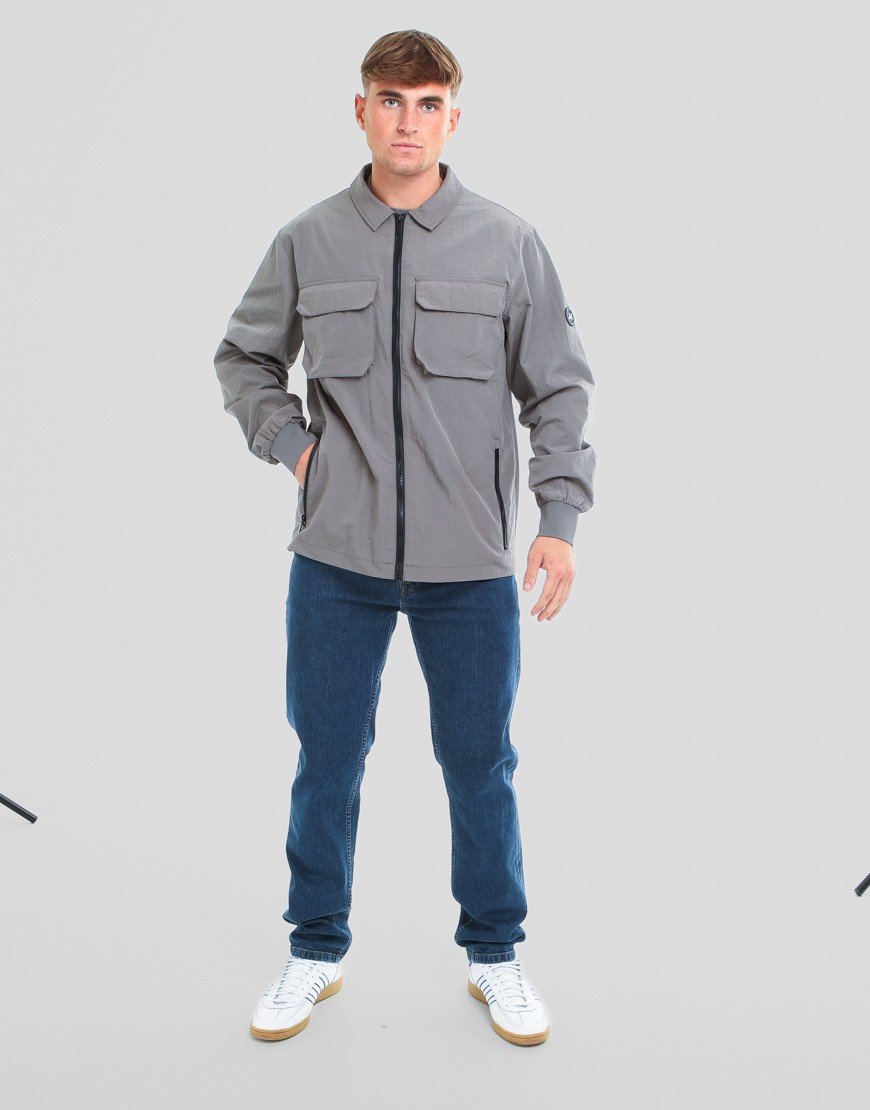Peaceful Hooligan Current Overshirt Gunmetal