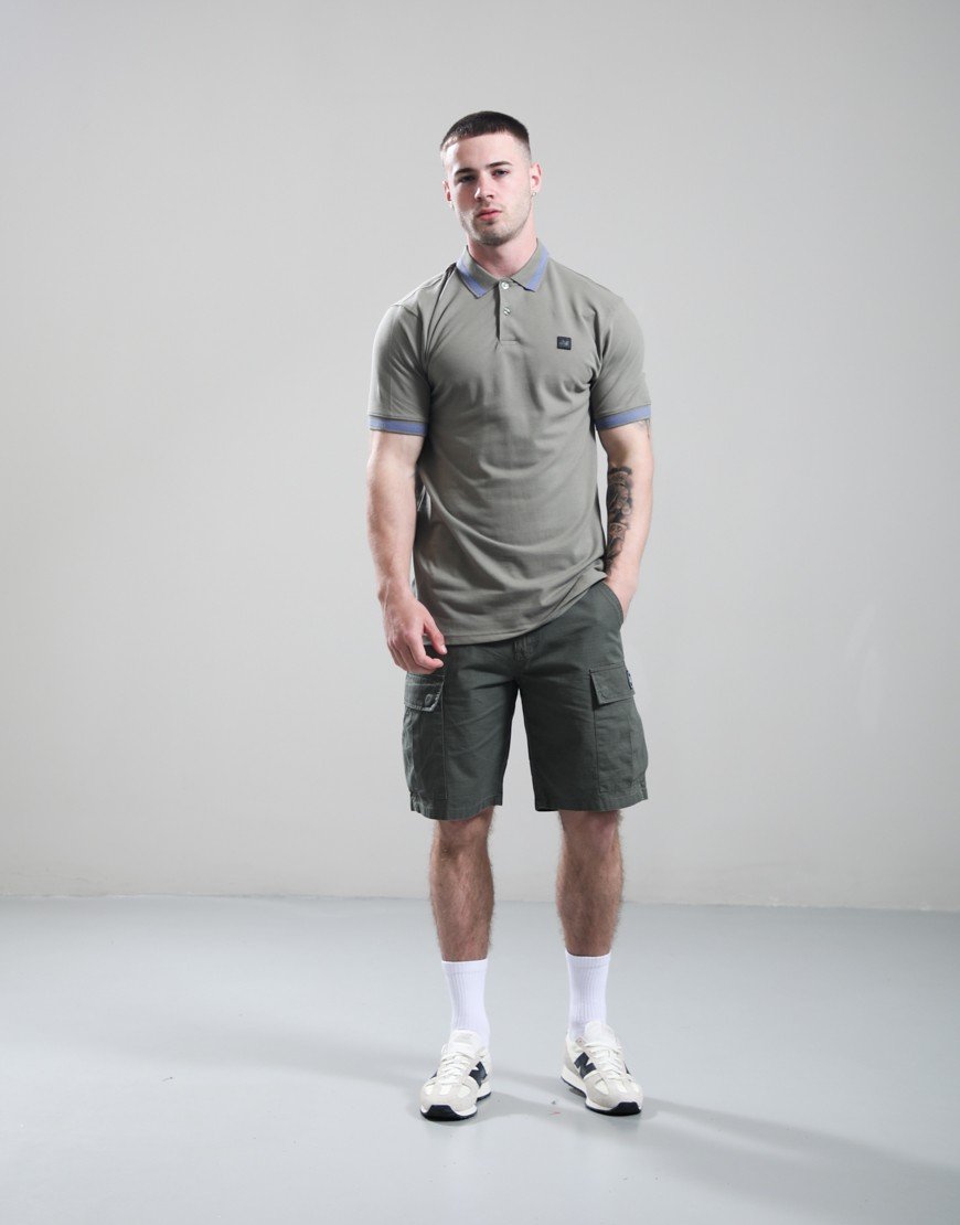 Peaceful Hooligan Earl Polo Shirt Gun Olive